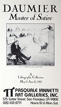Item #51-0573 Poster for Daumier, Master of Satire. Honoré Daumier
