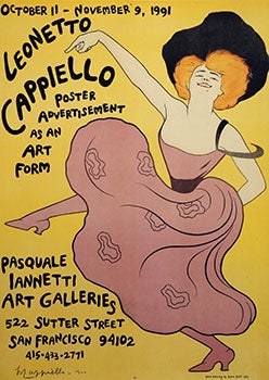 Item #51-0584 Poster for Exhibition Leonetto Cappiello, Poster Advertisement as Art Form. Leonetto Cappiello.