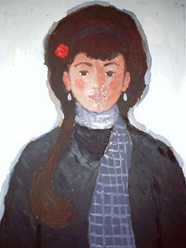 Item #51-0608 Girl with a Rose in her Hair. John Payne