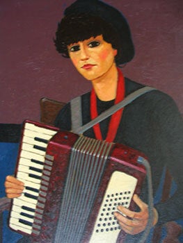 Item #51-0616 Maria with Accordion. John Payne