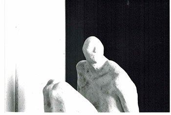 Item #51-0622 Photograph of he sculpture El luchador Enmascarado. 1987. Armando Romero.