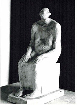 Item #51-0626 Photograph of the sculpture la ciega. 1988. Armando Romero