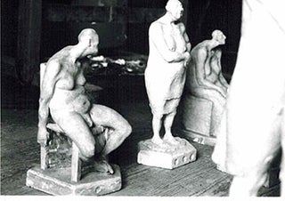Item #51-0628 Photograph of the sculptures from the la serie del del manicomio. 1987-88. Armando...