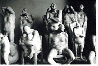 Item #51-0632 Photograph of the sculptures by Armando Romero. Armando Romero