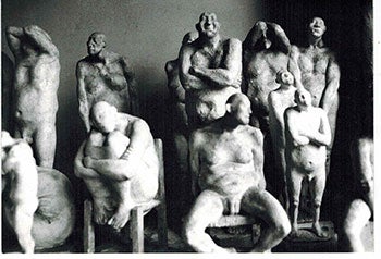 Item #51-0632 Photograph of the sculptures by Armando Romero. Armando Romero.