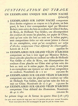 Item #51-0662 Prospectus for Les Centaures et les Jeux. LA VARENDE Jean de