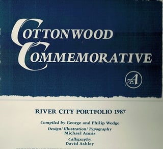 Item #51-0676 Cottonwood Commemorative. RIVER CITY PORTFOLIO 1987:. Allen Ginsberg, George,...