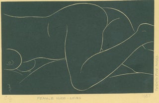 Item #51-0683 Female Nude, Lying. Eric Gill, After