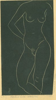 Item #51-0684 Female Nude, Standing. Eric Gill, After