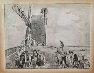 Item #51-0752 Study for the etching Black Mill, Winchelsea (Gaunt 135). Frank Brangwyn