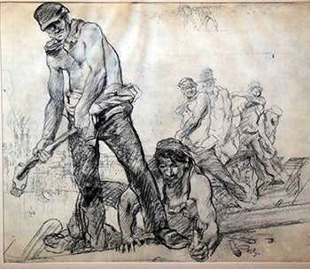 Brangwyn, Frank - Workers with Sledgehammers
