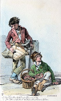 Item #51-0760 Young Match Vendors from Etchings of Remarkable Beggars, Itinerant Traders, and...