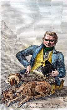Smith, John Thomas 'Antiquity' (1766-1833) - John Macnally, of Tyrone County, with His Two Dogs, Fr Rom Etchings of Remarkable Beggars, Itinerant Traders, and Other Persons of Notoriety in London and Its Environs