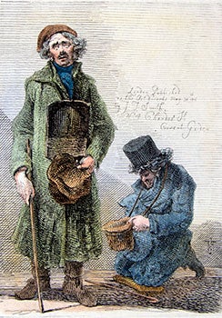 Smith, John Thomas 'Antiquity' (1766-1833) - Two Blind Beggars from Etchings of Remarkable Beggars, Itinerant Traders, and Other Persons of Notoriety in London and Its Environs