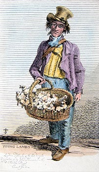 Item #51-0785 Man selling Toys ('Young Lambs'), from Etchings of Remarkable Beggars, Itinerant...