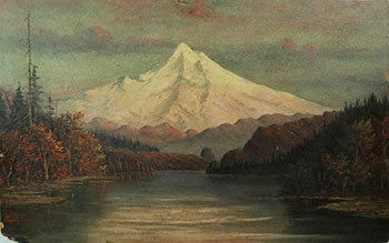 R.M.M. - Mount Shasta from a Lake
