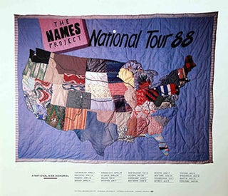 Item #51-0859 Poster for the Names Project National Tour 88. A National Aids Memorial. Art Jagonasi