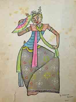 Item #51-0866 Balinese Dancer. I Wayan Kabetan