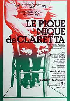 Item #51-0897 Le pique-nique de Claretta. René Kalisky