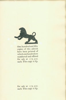 Item #51-0921 The Lion. Eric Gill