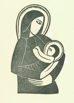 Item #51-0922 Madonna for Poster or Madonna and Child. Eric Gill