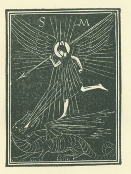 Item #51-0928 St. Michael and the Dragon. Eric Gill