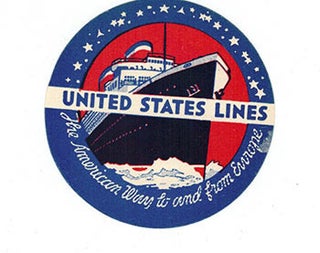 Item #51-0963 Unused luggage tags for the United States Lines. United States Lines