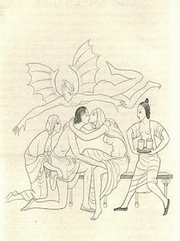 Item #51-0983 Glue and Lacquer. Four Cautionary Tales. Harold Acton, Lee Yi-Hsieh, Eric Gill