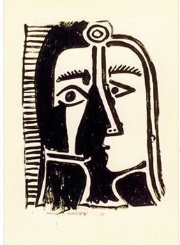 Warhol, Andy and Frederick W. Hughes (Executor) - Untitled [Picasso Head]. Photograph with Certificate of Authenticity