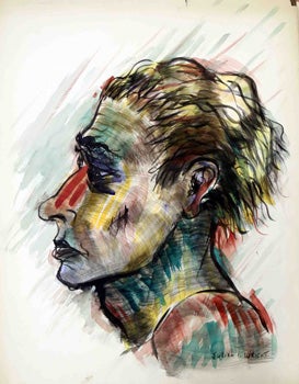 Item #51-1005 Multicolored Woman in Profile. Julian Chapman Wright