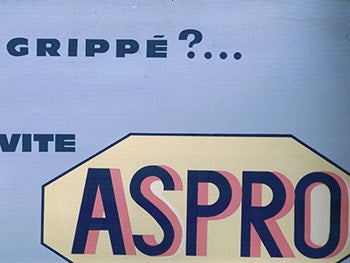 SAVIGNAC , Raymond [?] - Gripp. Vite. Aspro. [Design for a French Aspirin Poster]
