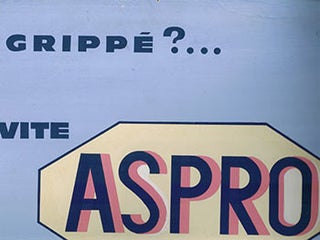 Item #51-1045 Grippé. Vite. Aspro. [Design for a French Aspirin poster]. Raymond SAVIGNAC