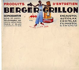 Item #51-1047 Produits d'Entretien. Berger-Grillon. Georges Favre