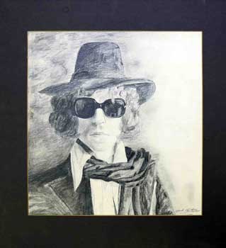 Item #51-1057 Portrait of Bob Dylan. Linda Christensen