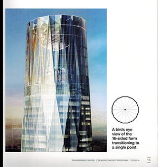 Item #51-1060 Tradwinds Centre. Kuala Lumpur. Design Concept Proposal. Woods Bagot
