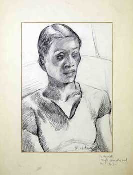 Item #51-1097 Portrait of an African American woman in 1943. Raphael. Diana