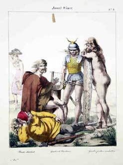 Item #51-1187 Costumes français civils, militaires et religieux, avec les meubles, les armes,...