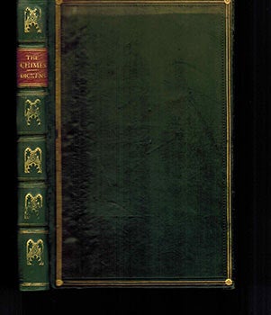 Item #51-1196 The Chimes. A Goblin Story. Third edition. Charles Dickens, John Leech, Baron Belper, author, artist, binding.