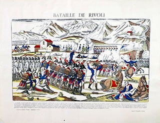 Item #51-1227 Bataille de Rivoli (Image d'épinal - Imprimerie Pellerin) [1797]. François...