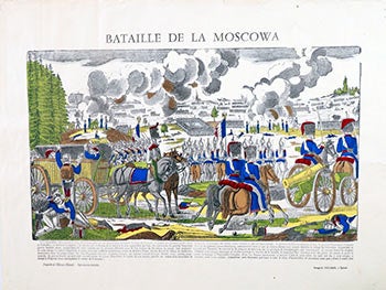 Item #51-1228 Bataille de Moscowa [Moskova] (Image d'épinal - Imprimerie Pellerin) [1812]. François by Nicholas Pellerin Georgin, After.