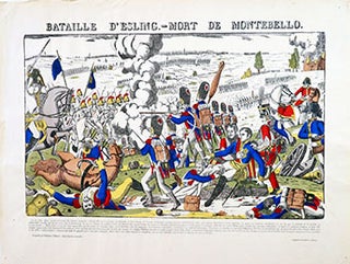 Item #51-1229 Bataille d'esling [d'Essling]- Mort de Montebello (Image d'épinal - Imprimerie...