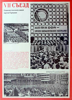 Item #51-1247 VII Congress of the United Socialist Party of the DDR (GDR) (Poster commemorating...