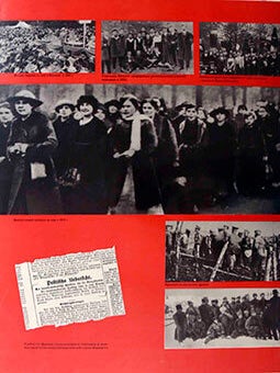 Item #51-1260 German Womens' demonstration for Peace in 1911-1916. (Poster commemorating the 50th...