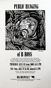 Item #51-1275 Public Hanging of R Ross. Robert Ross, the Mendocino Bob Ross.