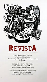Item #51-1277 Revista. Exhibit of Watercolors and Drawings of Jalisco and Colima, Mexico. Robert...