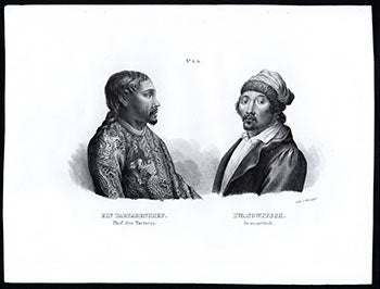 Item #51-1300 Ein Tartarenchef - Iwanowitsch'. Chef des Tartares (A Tatar / Tartarian chief - Feodor Iwanowitsch.). Heinrich Rudolf Schinz.