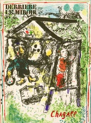 Item #51-1314 Derrière le miroir n° 182 Chagall. Marc Chagall, Claude Esteban, artist, writer