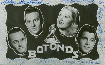 The Botond Family - Signed and Inscribed Photograph of the Botonds, Entertainers from Romania