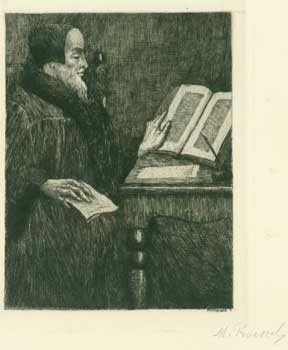 Item #51-1374 Portrait of a Renaissance Man Reading. Marc PROESSEL