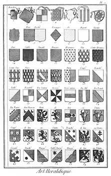 Item #51-1382 Art Heraldique [Heraldry]: Engravings from Denis Diderot and Jean Baptiste Le Rond...